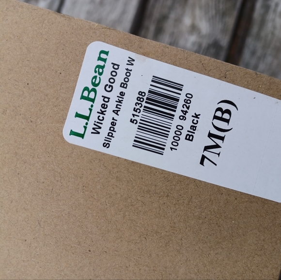 NWT L.L Bean Wicked Good Slipper Ankle Boots. Woman's 7. Black. - Picture 6 of 6